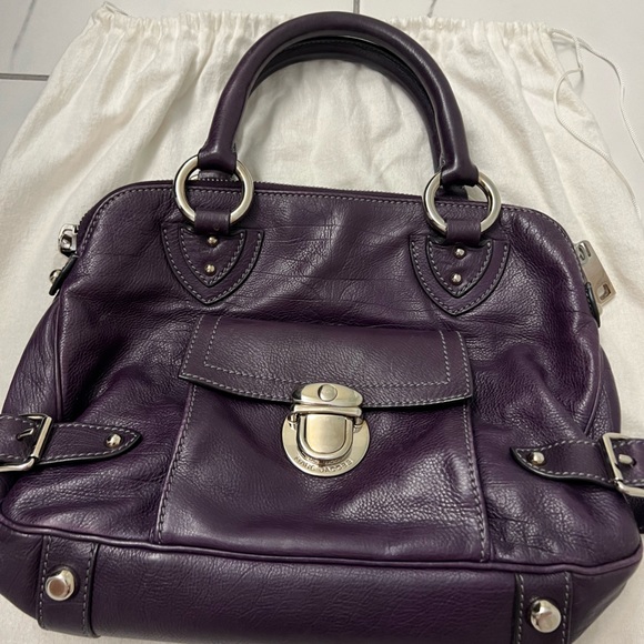 Marc Jacobs Elise Handbag 100% Calf Leather in Amethyst. - Picture 1 of 9
